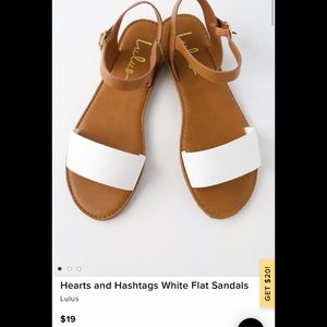 Lulu’s Hearts and Hashtags Sandals